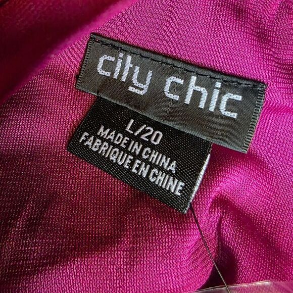 CITY CHIC Fuschia Sweetheart Dress - Size 20 (Large) - Picture 12 of 13
